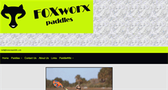 Desktop Screenshot of foxworxpaddle.com